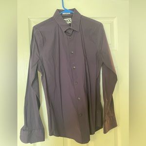 Deep plum express dress shirt
